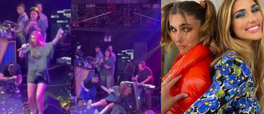 Arianna Rovegno se llevó tremendo susto en pleno concierto luego de sufrir una fuerte caída. Hermana de Alessia Rovegno sufre tremenda caída en pleno concierto y así reacciona