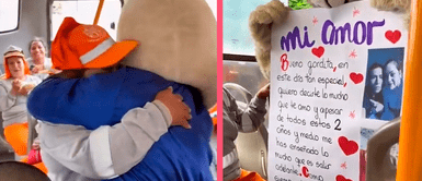 TikTok: Trabajadora de limpieza es sorprendida en un bus con romántico detalle por su esposo TikTok: Trabajadora de limpieza es sorprendida en un bus con romántico detalle por su esposo