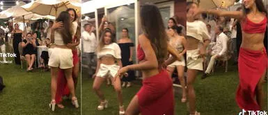 Alessandra festejó su fiesta de compromiso con su amiga Luciana Fuster. Luciana Fuster y Alessandra Fuller se roban el show con sensual movimiento de caderas