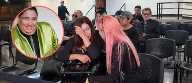 Lupinta fue abordada por la prensa, pero decidió no declarar. Tongo: su esposa Gladys Lupinta llora desconsoladamente en velorio