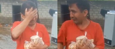 El hombre expresó su desconsuelo al ver que su viviendo sufrió estragos por las inundaciones. "Me he quedado sin plata": Peruano rompe en llanto tras perder todo por las inundaciones