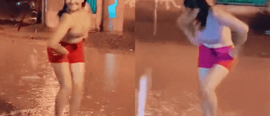 La peruana recibió las felicitaciones de los usuarios. ¡Sacó los pasos prohibidos! Peruana causa furor al zapatear un huayno bajo la lluvia