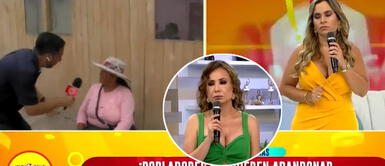 Reportero de Ethel Pozo pasa roche en vivo por pedir a señora que se reubique ante huaicos en Comas Mujer peruana cuadra a reportero de "América Hoy" por pedirle que deje su casa: “Dame un terreno”