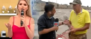 Brunella Horna muestra su enojo por falta de alimentos a familias afectadas por las fuertes lluvias Brunella Horna muestra su enojo por falta de alimentos a familias afectadas por las fuertes lluvias