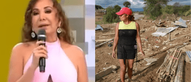 Janet empatiza con damnificados por intensas lluvias Janet Barboza: casa de la conductora quedó inundada por fuertes lluvias: “Cómo estará Ticlio Chico”