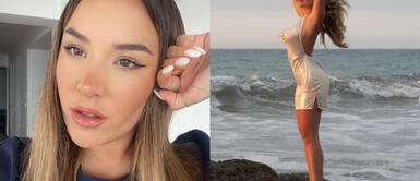 Ale Fuller con bikini animal print Ale Fuller gobierna el majestuoso mar peruano enfundada en un excéntrico bikini de cebra