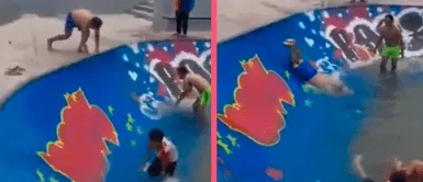 Niños disfrutan de un skatepark como una piscina gracias a las fuertes lluvias y se vuelven virales Niños disfrutan de un skatepark como una piscina gracias a las fuertes lluvias y se vuelven virales