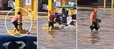 Es el Superman piurano: niño rescató la vida de un perrito, que estuvo atrapado en medio del huaico "Dios lo bendiga": Niño arriesgó su vida para rescatar a un perrito que casi muere en un huaico de Piura