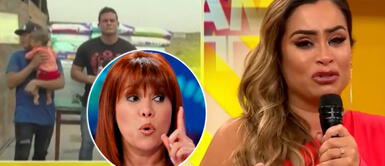 Ethel Pozo molesta con Magaly Medina por críticas sobre su falsa ayuda con damnificados de Comas Ethel Pozo molesta con Magaly Medina por fuertes críticas: "¡Esto lo hemos comprado nosotros!"