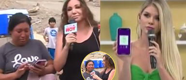 Equipo de América Hoy, como Brunella Horna, yapeó en vivo a la señora Azucena en Jicamarca. “América Hoy”: conductores yapean en vivo más de mil soles a mujer afectada por el huaico