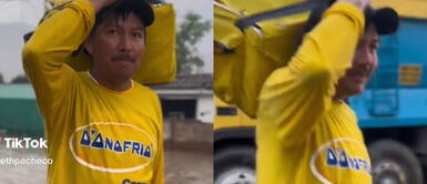 El heladero se ganó la admiración de los usuarios. Heladero trabaja en medio de las inundaciones y su testimonio conmueve a redes: "Debo ganarme los frijoles"