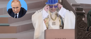 El sacerdote le mandó su 'chiquita' al presidente de Rusia. ¡Con mucho flow! Sacerdote predica misa a ritmo de rap y le dedica una 'tiradera' a Putin