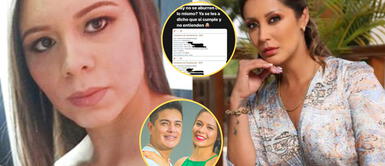 Olenka Cuba le manda recibos de pago a Karla Tarazona. Olenka responde a Karla con 2 vouchers de pago de Leonard León: “Nunca dejó de pasar ni un sol”