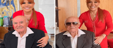 Magaly Medina y su padre Luis Medina Magaly Medina destrozada aún por la muerte de su padre