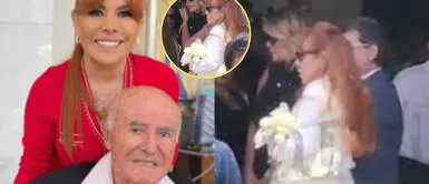 Magaly Medina se reencuentra con Jessica Newton en velorio de su padre. Magaly Medina se abraza con Jessica Newton en velorio de su padre y dejan de lado sus diferencias