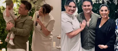 Deyvis y Cassandra celebran el bautizo de su engreído Cassandra Sánchez y Deyvis Orosco celebran por todo lo alto el bautizo de su hijo: “Los momentos son únicos”