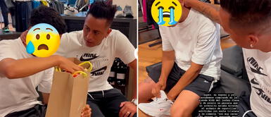 Christian Cueva conmovió a un joven que sueña con ser futbolista Joven, que trabaja con su mamá en el mercado, lloró tras recibir regalazo de Cueva: "Dios es bueno"