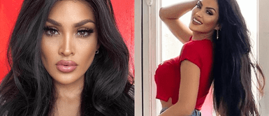 Micheille Soifer enamora en redes sociales con outfits. Micheille Soifer da cátedra de elegancia con bikini verde militar con tul de brillos