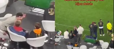 Gerard Piqué gritaría a sus hijos en evento de fútbol. Gerard Piqué grita a sus hijos en la final de la “Kings League”, a donde fue junto a Clara Chía
