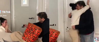 La romántica escena se volvió viral en redes sociales. Maestro le pide matrimonio a profesora en plena clase y enternece a usuarios