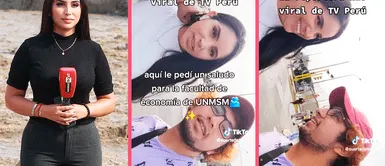 Sanmarquino se encuentra con reportera viral de TV Perú y le hace un pedido especial Sanmarquino se encuentra con reportera viral de TV Perú y le hace un pedido especial