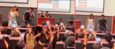 Universitarios de la Pacífico causan furor bailando TQG en plena exposición Universitarios de la Pacífico causan furor bailando TQG en plena exposición: "qué divertidos mis futuros jefes"