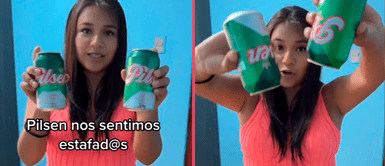 Joven compra dos Pilsen y denuncia que una lata de cerveza trae doble cantidad: "Ni mi ex me engañó así" Joven compra dos Pilsen y denuncia que una lata de cerveza trae doble cantidad: "Ni mi ex me engañó así"