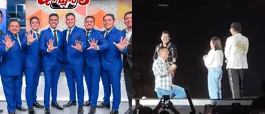Grupo 5: Emotivo momento vivido en el concierto Pedida de mano en concierto del Grupo5: Hermano de Pedro Loli protagoniza emotivo momento