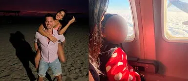 Melissa Paredes y Anthony Aranda viajan a USA. Anthony Aranda se derrite de amor por Melissa Paredes e hija del 'Gato' Cuba: "Esas sonrisas son lo más bonito"