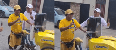 El heladero se volvió viral en las redes sociales con su nueva faceta. ¿Corazón roto? Heladero chichero deja de vender para cantar a todo pulmón tema de Toño Centella