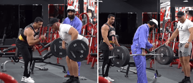 Trabajador de limpieza deja boquiabierto a deportistas al levantar más peso que ellos Trabajador de limpieza deja boquiabierto a deportistas al levantar más peso que ellos