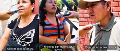 Padres de postulantes revelan porqué sus hijos prefieren a San Marcos que a una privada: Es por la calidad Padres de postulantes revelan porqué sus hijos prefieren a San Marcos que a una privada: "Es por la calidad"