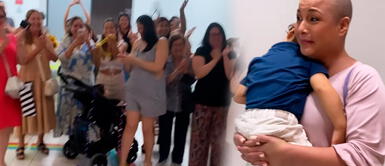 Natalia Salas llora de felicidad tras derrotar el cáncer de mama a base de quimioterapias Natalia Salas llora de emoción tras derrotar el cáncer de mama: "Lo logré"