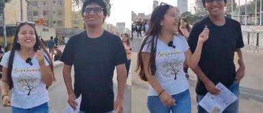 El joven se mostró desanimado cuando le preguntaron sobre el puntaje que obtendrá en el examen. ¡No era su prioridad! Confiesa que le obligaron postular a San Marcos: "Yo quería la UPC"