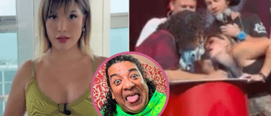 Claudia Serpa y Carlos Vílchez protagonizan incómodo momento en 'Noche de patas' Carlos Vílchez 'besa' a Claudia Serpa en show de 'Noche de patas': Así fue como reaccionó ella