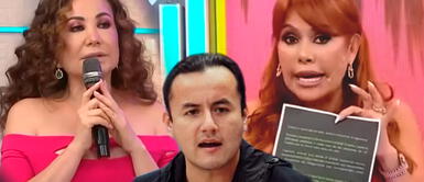 Magaly estalla con Janet por desatinado comentario de Richard: "Prehistórica de cerebro" Magaly Medina critica a Janet Baboza por desatinado comentario de Richard: "Prehistórica de cerebro"