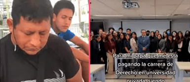 Estudiante agradece a su padre por financiar su carrera universitaria siendo vendedor ambulante Estudiante agradece a su padre por financiar su carrera universitaria siendo vendedor ambulante