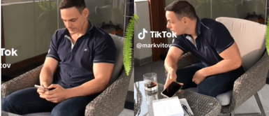 Mark Vito sorprende nuevamente en Tiktok Mark Vito la rompe en Tiktok: "Cuando quiero enviarle un mensaje a mi pareja, pero no tengo"