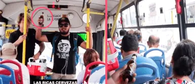 Estudiantes de la UCV venden cerveza en las combis para pagar sus estudios: "2 por 5 soles" Estudiantes de la UCV venden cerveza en las combis para pagar sus estudios: "2 por 5 soles"