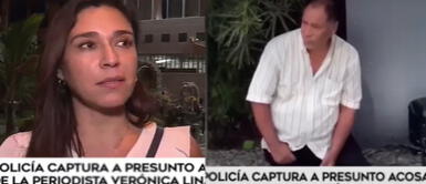 Verónica Linares sostuvo que el sujeto viene perturbando su paz familiar y la de sus vecinos. Verónica Linares: detienen a acosador de la periodista por amenazar de muerte a su esposo