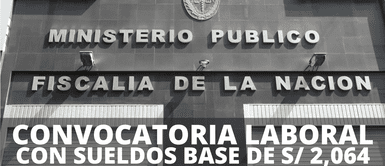 ¿Tienes secundaria completa y poca experiencia laboral? Fiscalía ofrece empleo con sueldos de S/ 2064 ¿Tienes secundaria completa y poca experiencia laboral? Fiscalía ofrece empleo con sueldos de S/ 2,064