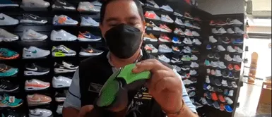 Influencer conoció aterradora información sobre las zapatillas que venden en algunas galerías de Gamarra. Influencer descubre estafa en la venta de zapatillas ‘”Nike” en Gamarra