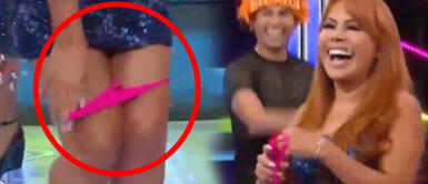 Magaly Medina se quita el calzón frente a Ruth Karina Magaly Medina se quita el calzón frente a Ruth Karina