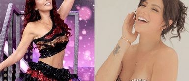 Milena Zárate con atuendo para 'El Gran Show'. Milena Zárate conquistó las paradisiacas playas de Colombia con elegante bikini color tierra