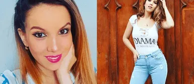 Greyssi Ortega con pantalón jean rasgado. Greyssi Ortega deslumbró con outfit transparente de tul y sensuales botas rojas