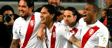 Juan Manuel Vargas, Paolo Guerrero, Claudio Pizarro y Jefferson Farfán defendiendo las filas de la Selección Peruana. Claudio Pizarro niega amistad con Jefferson Farfán y Paolo Guerrero: “Te digo la verdad”