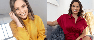 Andrea San Martín sorprende con hermosos outfits. Andrea San Martín impone su elegante estilo con vibrante vestido drapeado