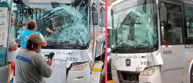 Al menos 9 heridos tras choque entre buses del Metropolitano en la estación España Al menos 9 heridos tras choque entre buses del Metropolitano en la estación España