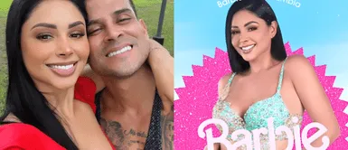 Pamela Franco luce como una verdadera Barbie. Pamela Franco se transforma en una verdadera Barbie con vestido rosado cut-out