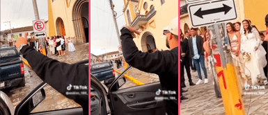 Hombre interrumpe la boda de su exnovia para dedicarle serenata Hombre interrumpe la boda de su exnovia para dedicarle serenata: "No salgo si no es junto con ella"